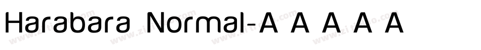 Harabara Normal字体转换